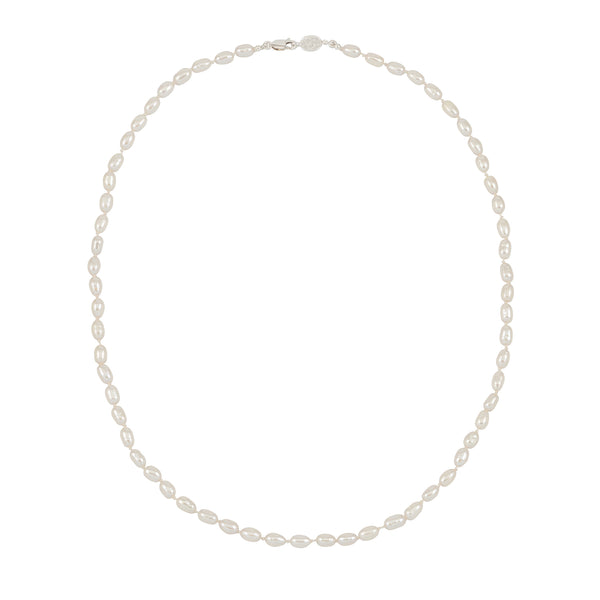Dower-and-Hall-Sterling-Silver-Mens-Oval-White-Pearl-Necklace
