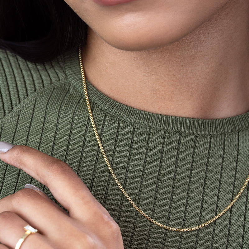 14k Thread Necklace Chain