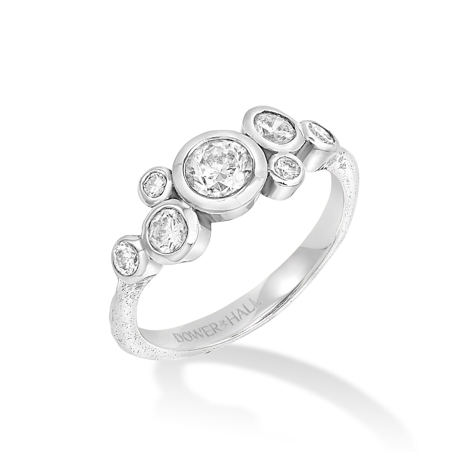 Diamond Cascade Ring 18k Gold Diamond Cascade Cluster Ring