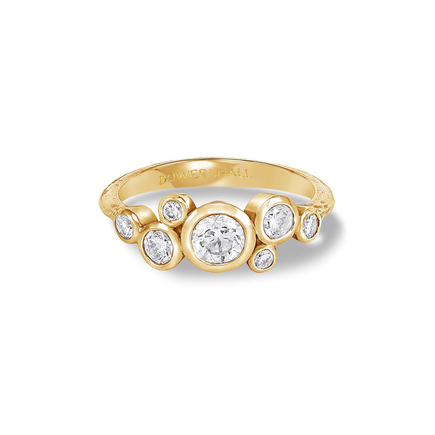 Diamond Cascade Ring 18k Gold Diamond Cascade Cluster Ring