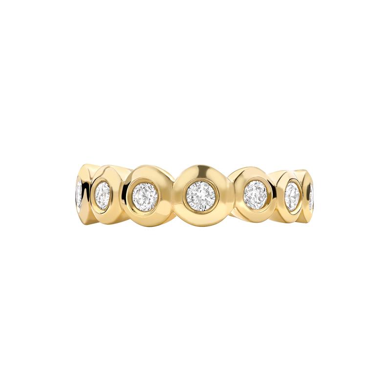 18k Gold & Diamond Dotty Half Eternity Ring - 0.33ct