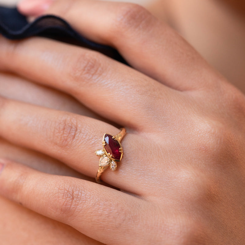     DSGR41-18Y-RUBY-DIA-Dower-and-Hall-18k-Yellow-Gold-Marquise-Ruby-and-Diamond-Stargazer-Ring-3