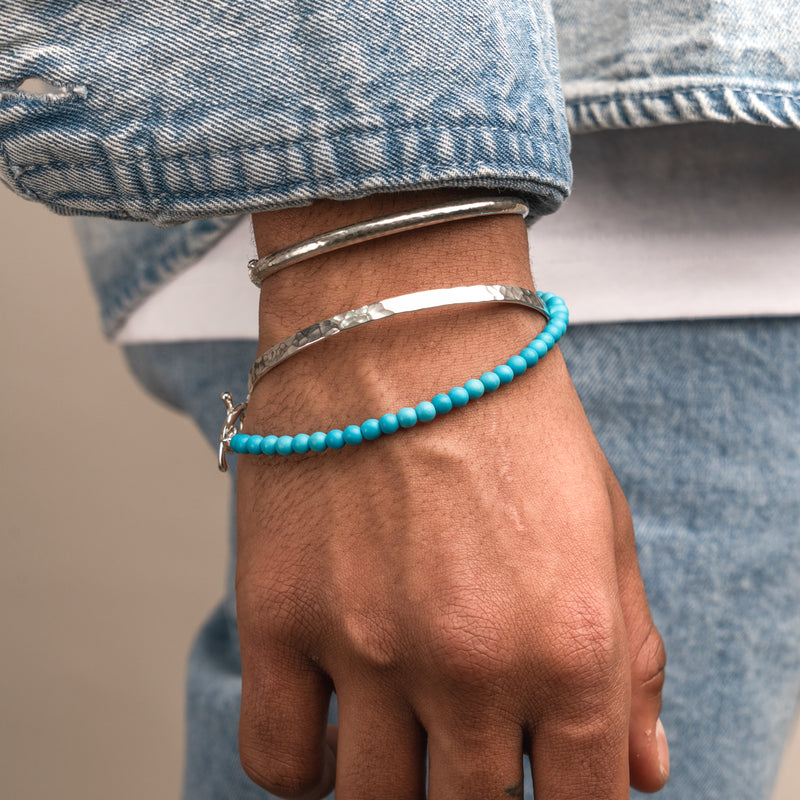Dower-and-Hall-Men's-Turquoise-Bead-Bracelet