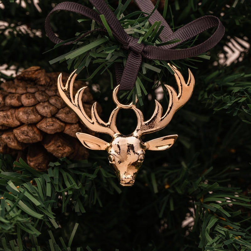XC2022-STAG-G-Dower-and-Hall-Gilded-Pewter-Stag-Christmas-Decoration-2022-1