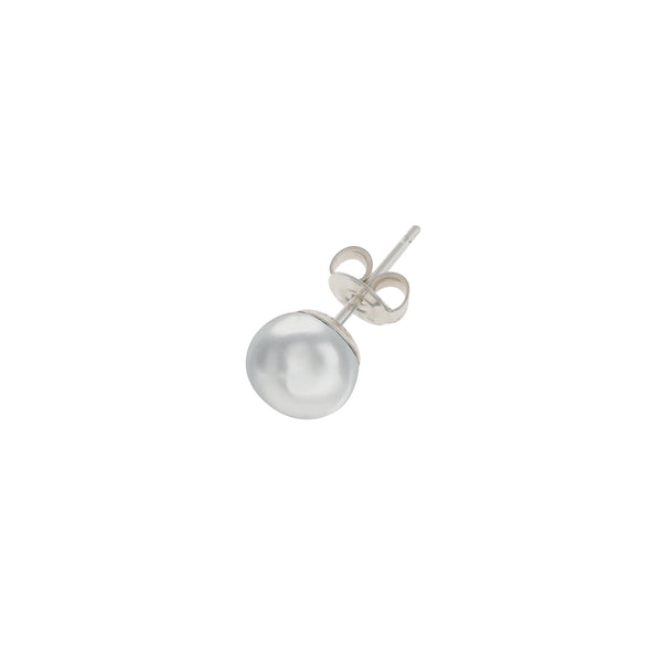 Dower-and-Hall-Mens-Single-Sterling-Silver-8mm-Dove-Grey-Freshwater-Pearl-Stud