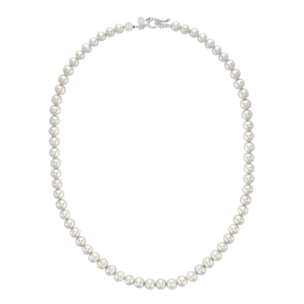 Dower-And-Hall-Men's-White-Freshwater-Stirling-Silver-Pearl-Necklace