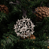 XC2009-P-Dower-and-Hall-Silver-Plated-Pewter-Partridge-in-a-Pear-Tree-Christmas-Decoration-2009-2