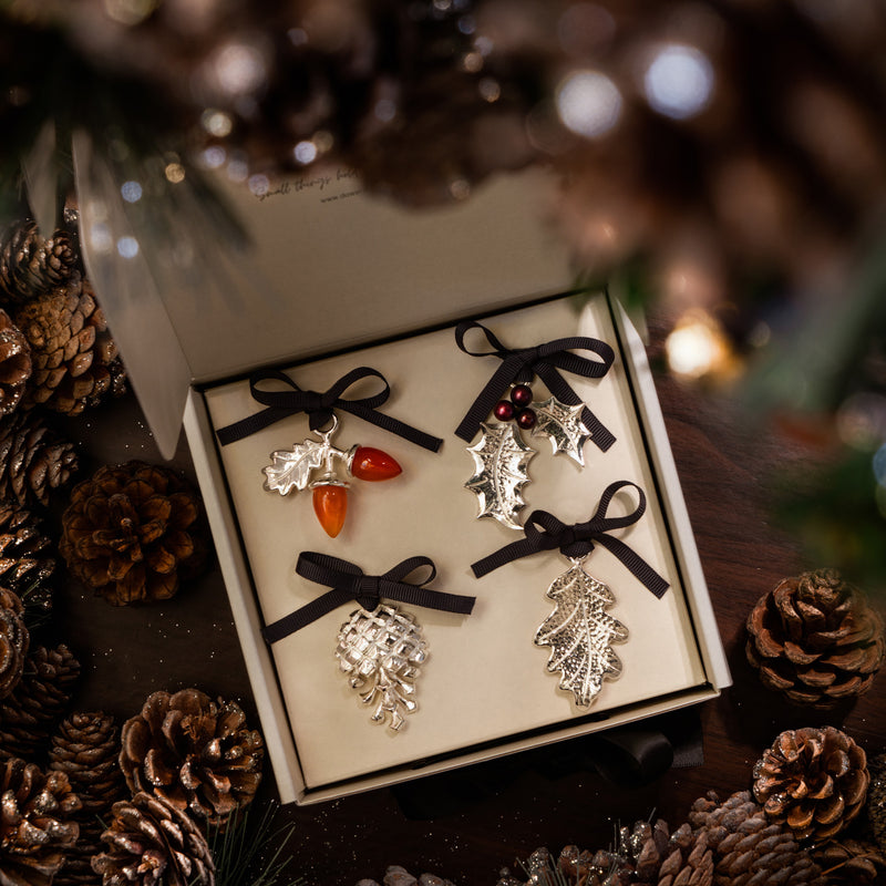 XC-WOODLAND-P-Dower-and-Hall-Silver-Plated-Pewter-Woodland-Christmas-Decoration-Set-2