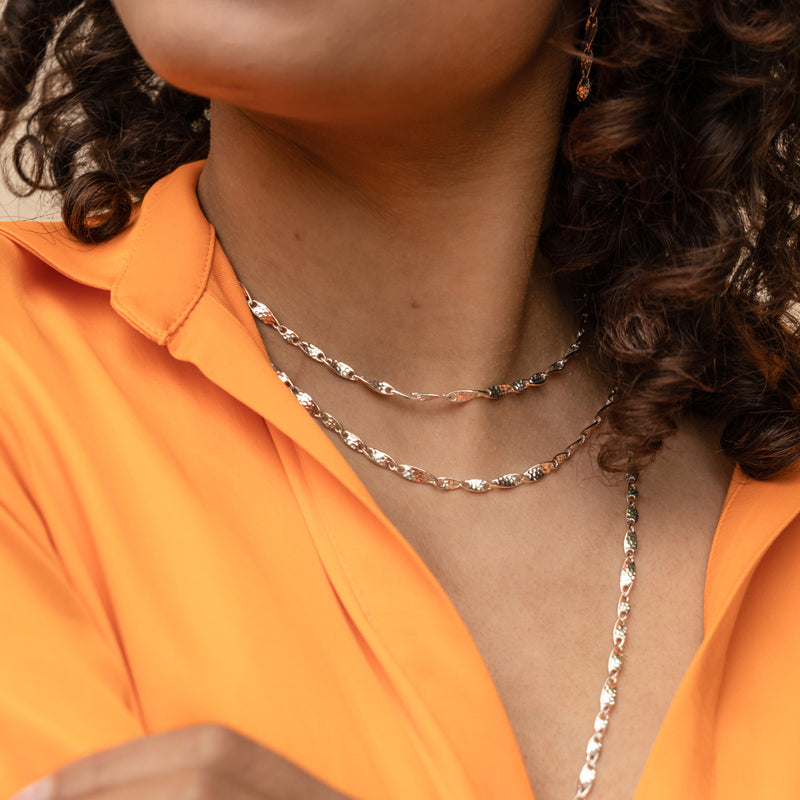 Entwined Twist Link Necklace
