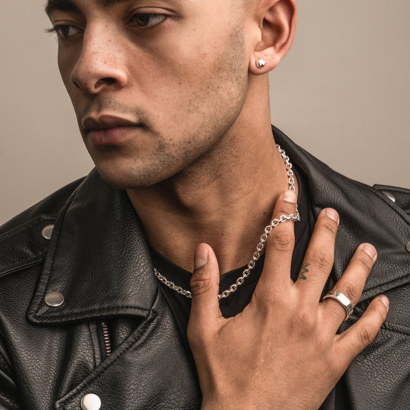 Men's Knife Edge Necklace Chain