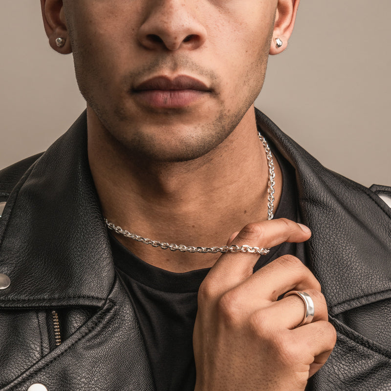 Men's Knife Edge Necklace Chain