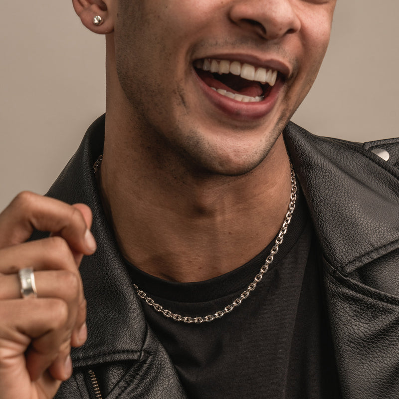 Men's Knife Edge Necklace Chain
