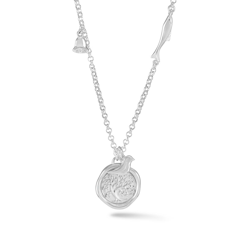 TSP20-S-Dower-and-Hall-Sterling-Silver-The-Glasgow-Flourish-Talisman-Necklace