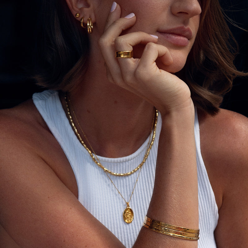    NN253-V-Dower-and-Hall-Yellow-Gold-Vermeil-Rice-Nomad-Necklace-3