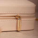 Cream Zipped Cushion Jewellery Box