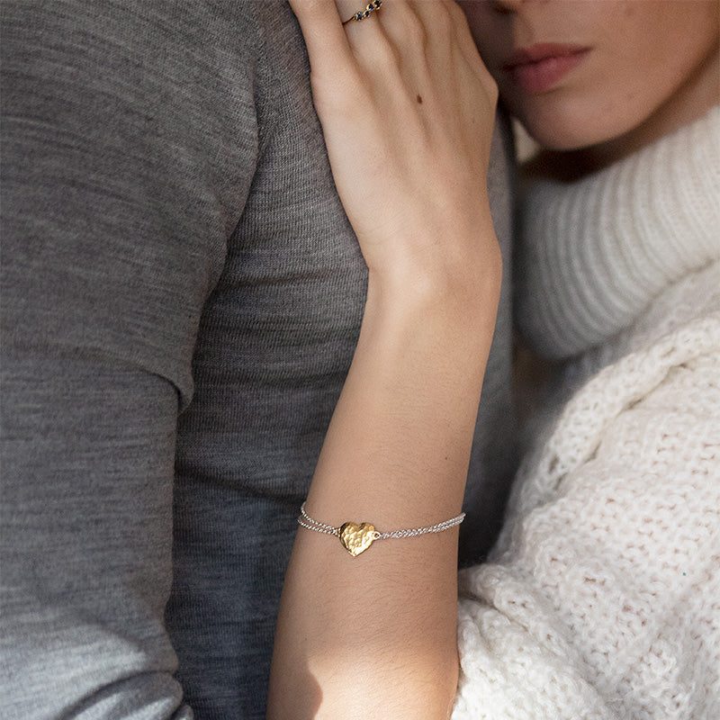 EGB22-MIX-Dower-and-Hall-Sterling-Silver-and-Yellow-Gold-Vermeil-Engravable-Heart-Story-Bracelet-3