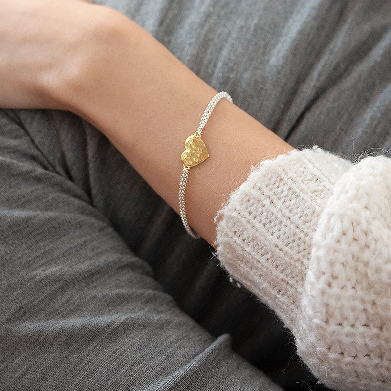 EGB22-MIX-Dower-and-Hall-Sterling-Silver-and-Yellow-Gold-Vermeil-Engravable-Heart-Story-Bracelet-2