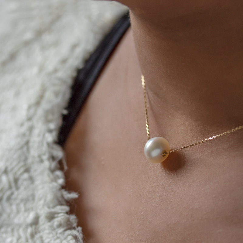 Small single 2025 pearl necklace