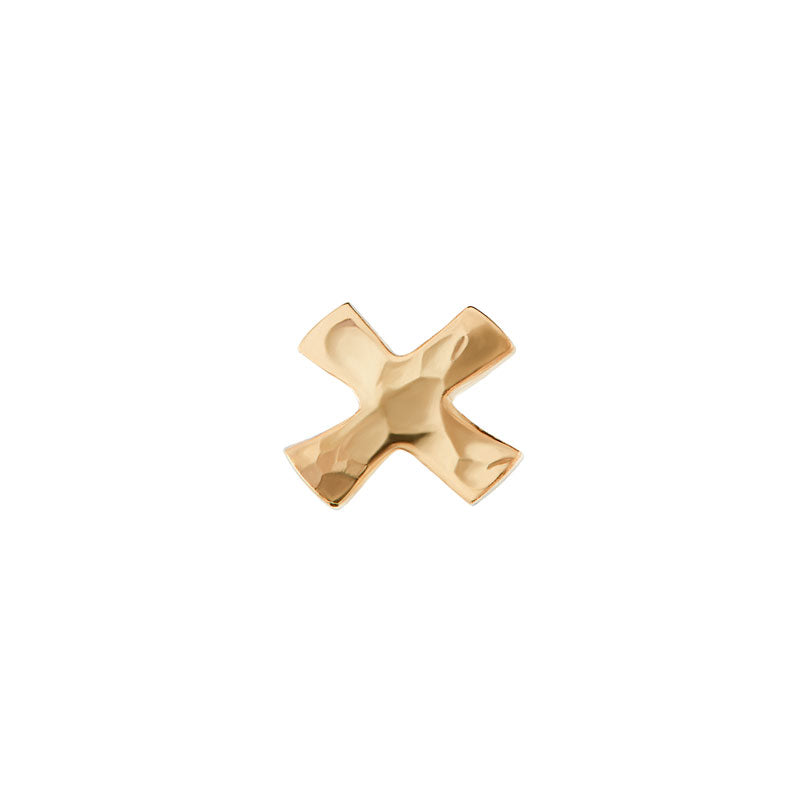 18k Gold Single Kiss Ear-Stud
