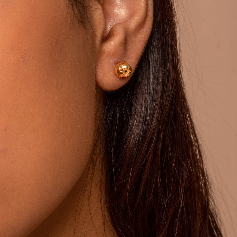 NE244-V-Dower-and-Hall-Yellow-Gold-Vermeil-Medium-Signature-Nugget-Studs-1