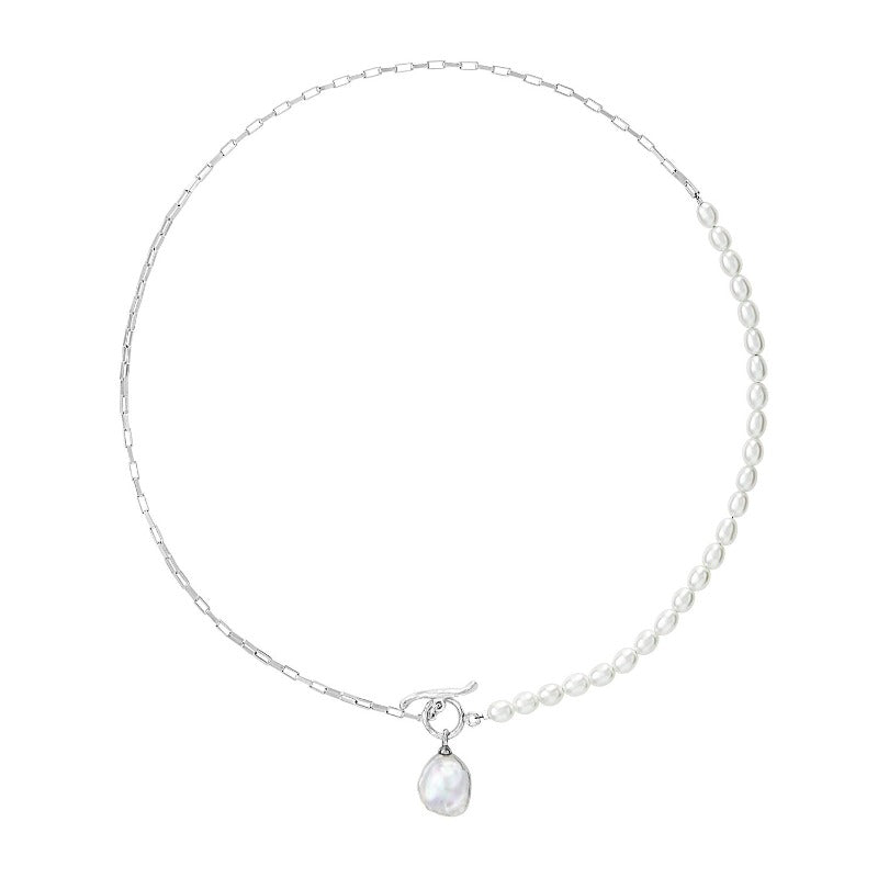 Dower-And-Hall-Luna-Medium-Freshwater-Pearl-Chain-and-Keshi-Drop-Necklace-Stirling-Silver