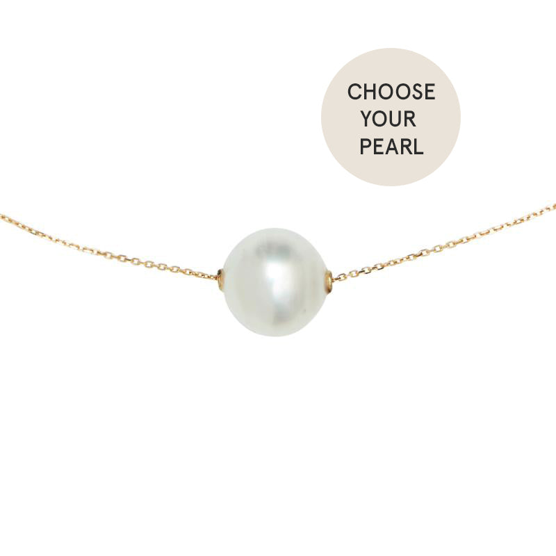 14k Gold & Small South Sea Pearl Pendant