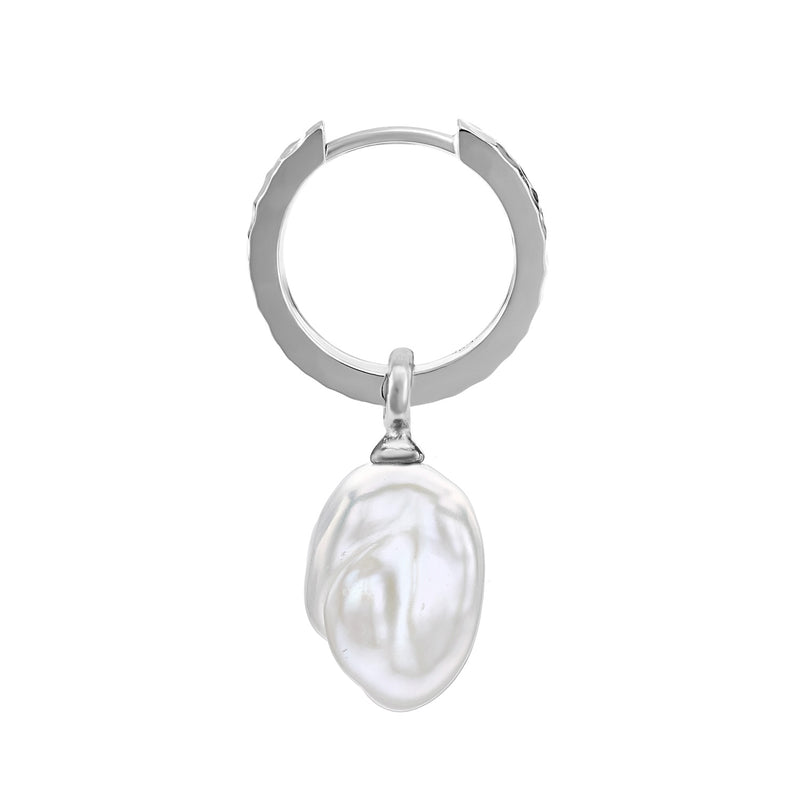 Men's Single Nomad Keshi Luna Pearl Hoop