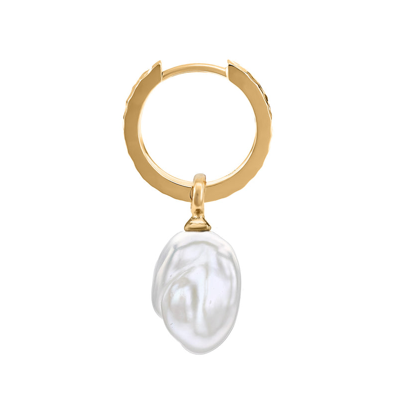 Men's Single Nomad Keshi Luna Pearl Hoop