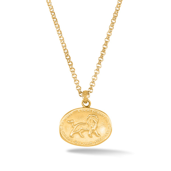 Men's Inspiring Lion Talisman Necklace