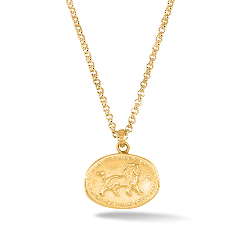 Men's Inspiring Lion Talisman Necklace