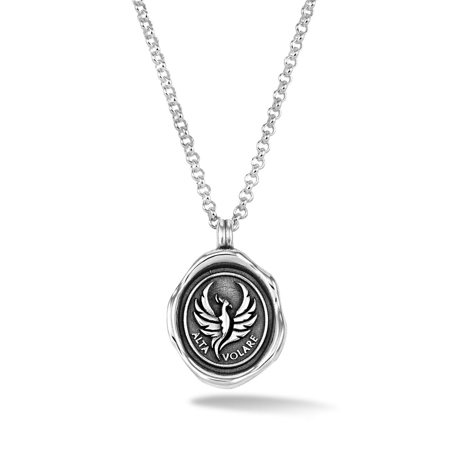 Personalised Sterling Silver Phoenix Strength Necklace – Penelopetom