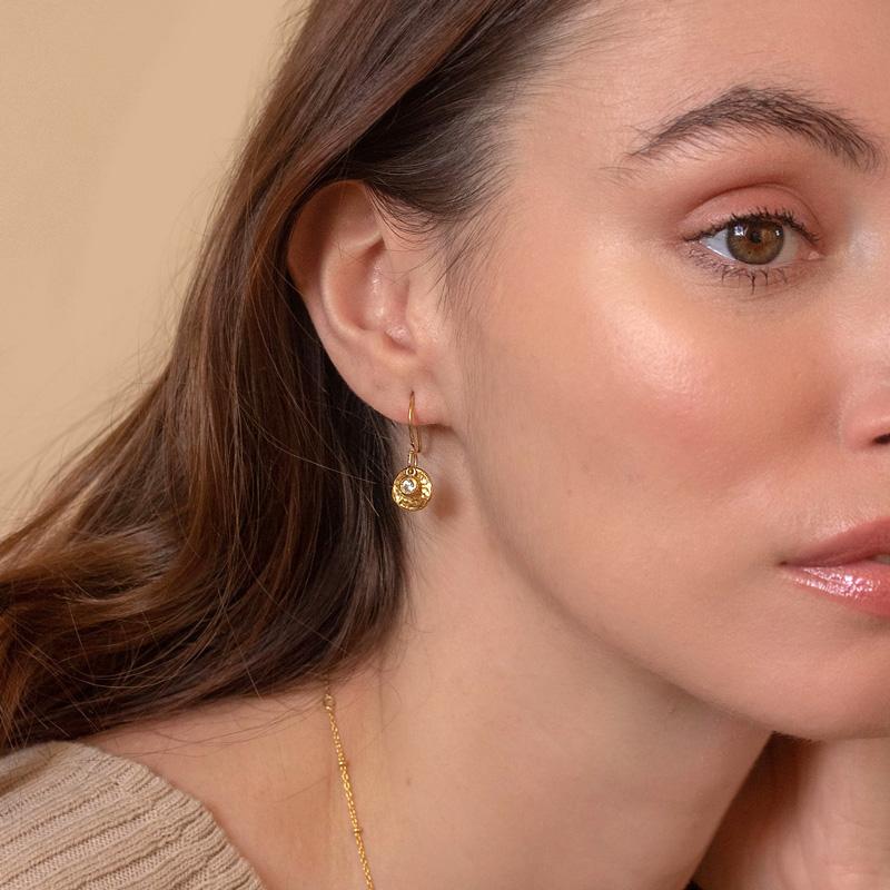 18k Gold & Diamond Twinkle Drop Earrings