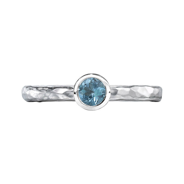 Dower-And-Hall-Stirling-Silver-4mm-Blue-Topaz-Hammered-Twinkle-Ring