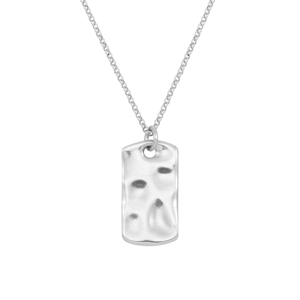 Men's Engravable Waterfall ID Tag Pendant