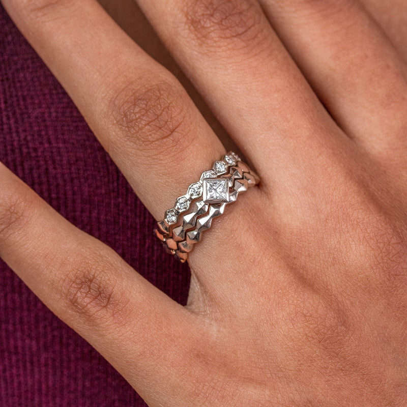    NTR-14W-BRANCUSI-TRIO-Dower-and-Hall-14k-White-Gold-Brancusi-Trio-Narrative-Ring-Stack-4