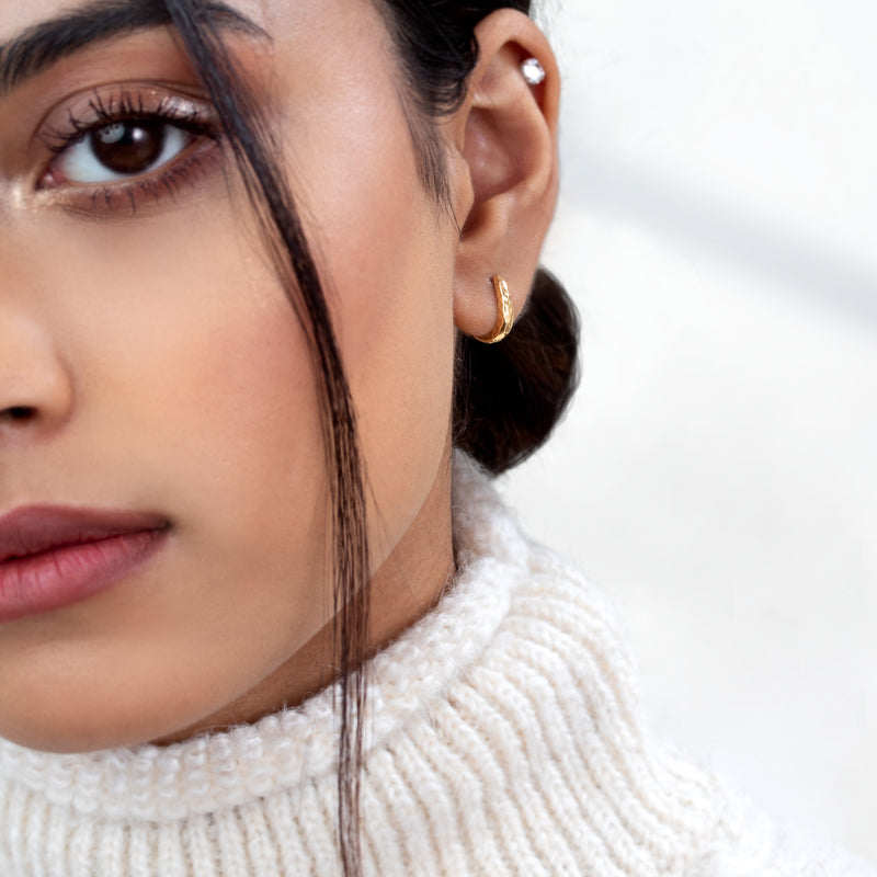 Dower-And-Hall-Vermeil-Fine-Tapered-Nomad-Huggie-Hoops-2